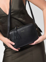 Sac Bandoulire Tradition Cuir Etrier Noir tradition EHER023M-vue-porte