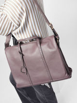 Leather Tradition Briefcase Etrier Violet tradition EHER81-vue-porte