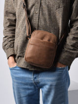 Leather Spider Crossbody Bag Etrier spider ESPI704S-vue-porte