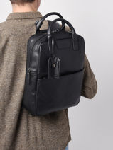 Leather Flandres Backpack Etrier Blue flandres EFLA8272-vue-porte