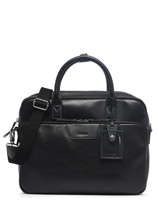 2-compartment  Business Bag Etrier Black foulonne EFOU8152