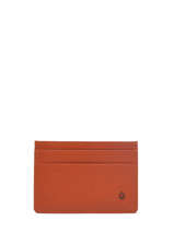 Porte-cartes Cuir Etrier Orange madras EMAD053