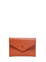 Leather Document Holder Madras Etrier Orange madras EMAD054