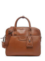 2-compartment  Business Bag Etrier Brown foulonne EFOU8152
