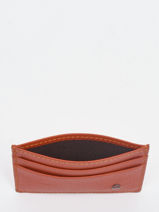 Card Holder Leather Etrier Orange madras EMAD011-vue-porte