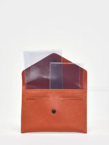 Documentenhouder Madras Leder Etrier Oranje madras EMAD054-vue-porte