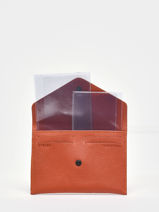 Leather Document Holder Madras Etrier Orange madras EMAD054-vue-porte