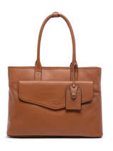Leather Foulonn� Business Bag With 15" Laptop Sleeve Etrier flandres EFLA823B