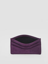 Kaarthouder 4 Vakjes Etincelle Nubuck Leder Etrier Violet etincelle nubuck EETN011-vue-porte