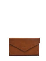 Continental Wallet Leather Etrier Brown etincelle nubuck EETN904
