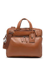 Leather Foulonn� Business (back)pack Etrier Brown foulonne EFOU8122