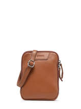 Small Leather Foulonn Crossbody Bag Etrier Brown foulonne EFOU728S