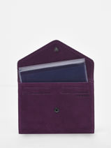 Portefeuille Etincelle Nubuck Leder Etrier Violet etincelle nubuck EETN054-vue-porte