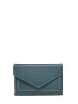 Portefeuille Leather Etrier Blue paris EPAR469
