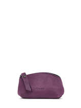 Small Leather Coin Purse Etincelle Nubuck Etrier Violet etincelle nubuck EETN651