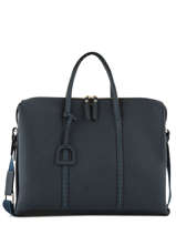 Leather Tradition Briefcase Etrier Blue tradition EHER81