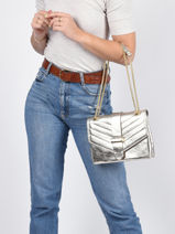 Sac Bandoulire M Jana Iris Cuir Etrier Or jana irise EJIR002M-vue-porte