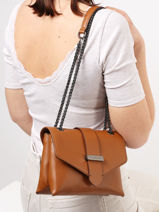 Small Jana Bloc Crossbody Bag Etrier Brown jana bloc EJBC002S-vue-porte