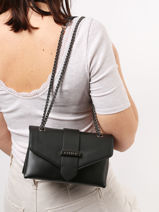 Sac Bandoulire Jana Bloc Etrier Noir jana bloc EEQU001S-vue-porte