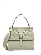 Satchel Ethnique Leather Etrier Green ethnique EETH001M