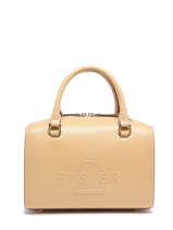 Sac Port Main Fulgurant Cuir Etrier Beige fulgurant EFUL036M