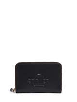 Coin Purse Leather Etrier Black fulgurant EFUL090M