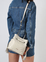 Cross Body Tas Rafale Leder Etrier Beige rafale ERAF004S-vue-porte