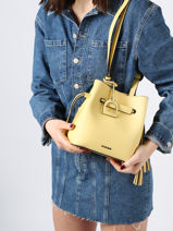 Crossbody Bag Blazer Leather Etrier Yellow blazer EBLA004S-vue-porte