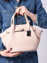 Leather Ecuyer Satchel Etrier Beige ecuyer EECU5B-vue-porte