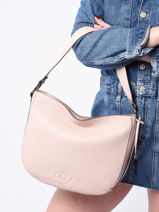 Shoulder Bag Ecuyer Leather Etrier Pink ecuyer EECU07-vue-porte