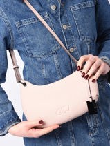 Cross Body Tas Ecuyer Leder Etrier Roze ecuyer EECU12-vue-porte