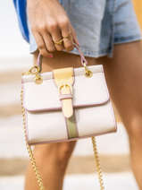 Cross Body Tas Equilibre Leder Etrier Beige equilibre EEQU001S