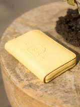 Coin Purse Leather Etrier Yellow fulgurant EFUL090M