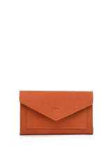 Portefeuille Cuir Etrier Orange etincelle nubuck EETN701