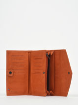 Portefeuille Leder Etrier Oranje etincelle nubuck EETN701-vue-porte