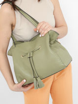 Sac Port paule Tradition Cuir Etrier Vert tradition EHER027M-vue-porte