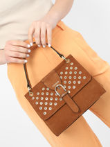 Handtas Ethnique Leder Etrier Bruin ethnique EETH001M-vue-porte