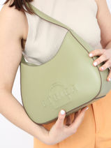Shoulder Bag Fulgurant Leather Etrier Green fulgurant EFUL011M-vue-porte