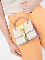 Cross Body Tas Equilibre Leder Etrier Beige equilibre EEQU001S-vue-porte