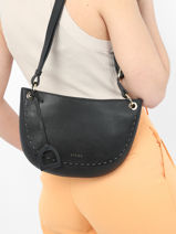 Cross Body Tas M Tradition Leder Etrier Zwart tradition EHER024M-vue-porte
