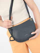 Cross Body Tas M Tradition Leder Etrier Blauw tradition EHER024M-vue-porte