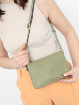 Sac Bandoulire Tradition Cuir Etrier Vert tradition EHER30-vue-porte