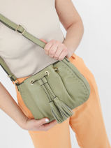 Sac Bandoulire Tradition Cuir Etrier Vert tradition EHER021S-vue-porte