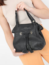 Handtas Tradition Leder Etrier Zwart tradition EHER027S-vue-porte
