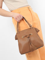 Satchel Tradition Leather Etrier Brown tradition EHER027S-vue-porte