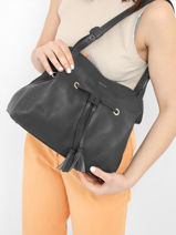 Shoulder Bag Tradition Leather Etrier Black tradition EHER027M-vue-porte