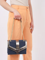 Medium Linnen Jana Crossbody Bag Etrier Blue jana lin EJLI002M-vue-porte