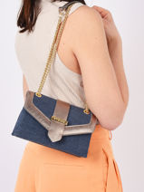 Shoulder Bag Jana Lin Etrier Blue jana lin EJLI002R-vue-porte