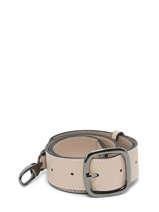 Leather Blazer Shoulder Strap Etrier Beige blazer EBLA070L