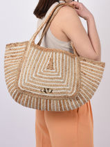 Sac Port Main Riviera Paille Etrier Beige riviera ERIV054L-vue-porte